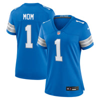 Number Mom Detroit Lions Football Jersey, Blue Game Sportswear Jersey Shirt, Lightweight Breathable Athletic Jersey, Casual Gift for Men