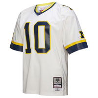 Michigan Wolverines 1999 Legacy Football Jersey, White Sportswear Jersey Shirt, Lightweight Breathable Athletic Jersey, Casual Gift for Men