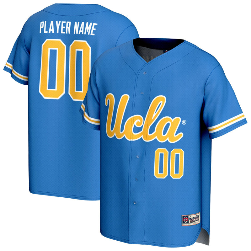 UCLA Bruins Softball Jersey, Blue Fashion Lightweight Sportswear Jersey Shirt, Lightweight Breathable Athletic Jersey, Casual Gift for Men