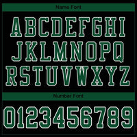 Custom Football Jersey, Black Green White Sportswear Jersey Shirt, Athletic Mesh Moisture Wicking Jersey, Casual Gift for Men