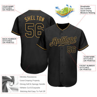 Custom Baseball Jersey, Black Old Sportswear Jersey Shirt, Athletic Button Down Moisture Wicking Jersey, Casual Gift for Men, Style Black0169