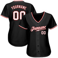 Custom Baseball Jersey, Black White Sportswear Jersey Shirt, Athletic Button Down Moisture Wicking Jersey, Casual Gift for Men, Style Black0172