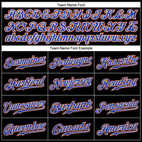 Custom Baseball Jersey, Black Royal Orange Sportswear Jersey Shirt, Athletic Button Down Moisture Wicking Jersey, Casual Gift for Men