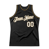 Custom Basketball Jersey, Black White Old Gold Throwback Sportswear Jersey Shirt, Athletic Mesh Moisture Wicking Jersey, Casual Gift for Men