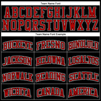 Custom Basketball Jersey, Black White Red Sportswear Jersey Shirt, Athletic Mesh Moisture Wicking Jersey, Casual Gift for Men, Style Black0489
