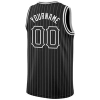 Custom Basketball Jersey, Black White Sportswear Jersey Shirt, Athletic Mesh Moisture Wicking Jersey, Casual Gift for Men, Style Black0497