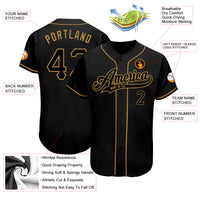 Custom Baseball Jersey, Black Old Sportswear Jersey Shirt, Athletic Button Down Moisture Wicking Jersey, Casual Gift for Men, Style Black0538