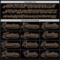 Custom Hockey Jersey, Black Old Gold Sportswear Jersey Shirt, Athletic Long Sleeve V Neck Jersey, Casual Gift for Men, Style Black0540
