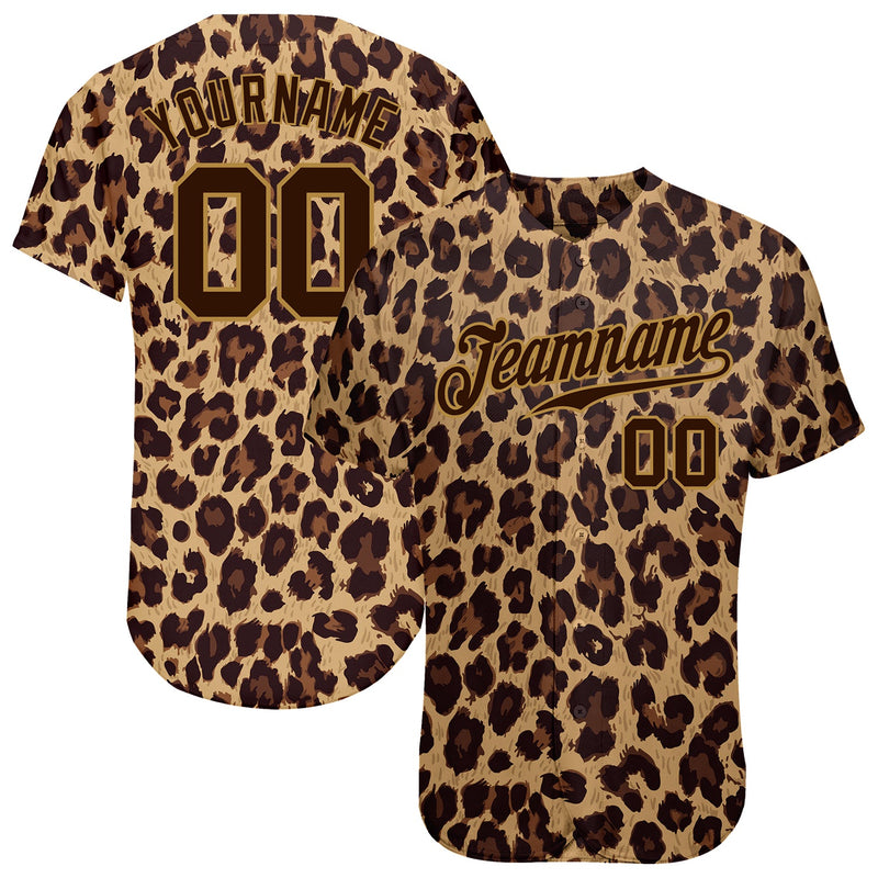 Custom Baseball Jersey, Brown Old Gold Sportswear Jersey Shirt, Athletic Button Down Moisture Wicking Jersey, Casual Gift for Men