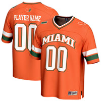 Miami Hurricanes Football Jersey, Orange Fashion Sportswear Jersey Shirt, Lightweight Breathable Athletic Jersey, Casual Gift for Men