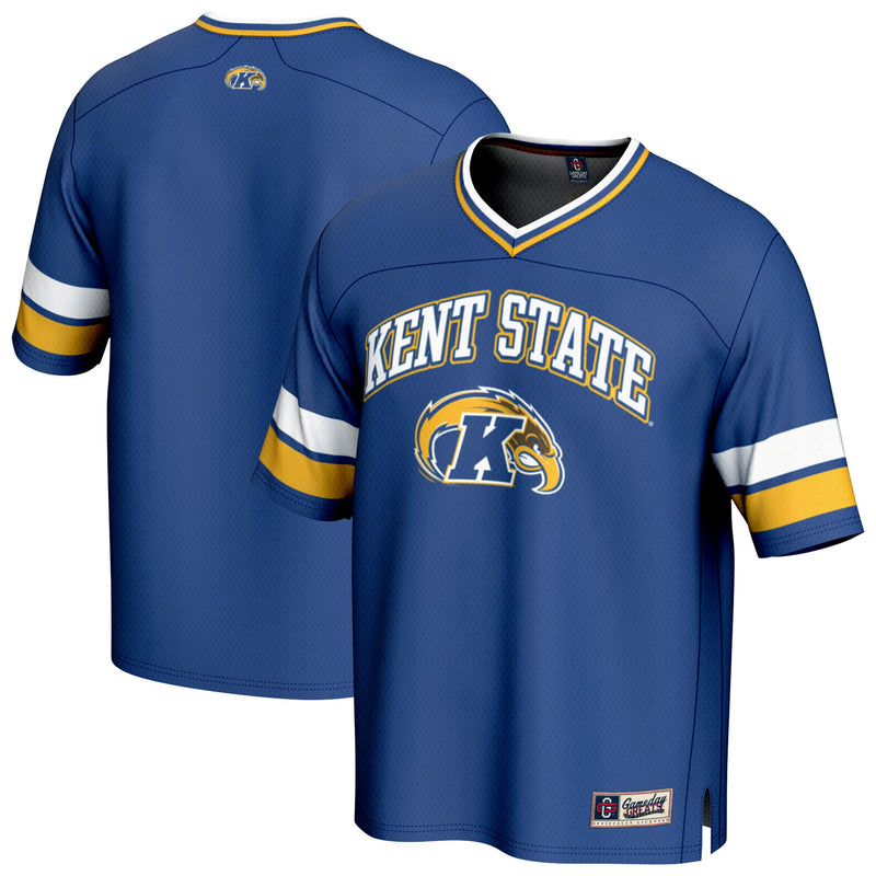 Kent State Golden Flashes Football Jersey, Navy Sportswear Jersey Shirt, Lightweight Breathable Athletic Jersey, Casual Gift for Men