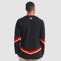 Calgary Flames Hockey Jersey, Black Premium Sportswear Jersey Shirt, Long Sleeve Hockey Sweater Jersey, Casual Gift for Men, Style 202015697