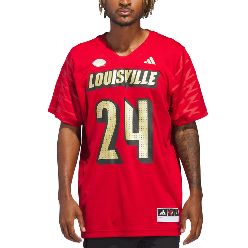 Louisville Cardinals Football Jersey, Red Alternate Sportswear Jersey Shirt, Lightweight Breathable Athletic Jersey, Casual Gift for Men