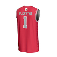 Ohio State Buckeyes Basketball Jersey, Scarlet Lightweight Sportswear Jersey Shirt, Sleeveless Athletic Tank Jersey, Casual Gift for Men