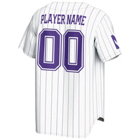 Northwestern Wildcats Baseball Jersey, White Lightweight Sportswear Jersey Shirt, Lightweight Breathable Athletic Jersey, Casual Gift for Men