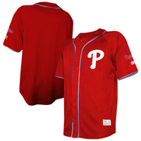 Philadelphia Phillies Baseball Jersey, Red Fashion Sportswear Jersey Shirt, Lightweight Breathable Athletic Jersey, Casual Gift for Men