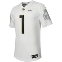 UCF Knights Football Jersey, White Replica Sportswear Jersey Shirt, Lightweight Breathable Athletic Jersey, Casual Gift for Men