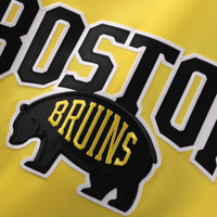 Boston Bruins Hockey Jersey, Gold Authentic Sportswear Jersey Shirt, Long Sleeve Hockey Sweater Jersey, Casual Gift for Men