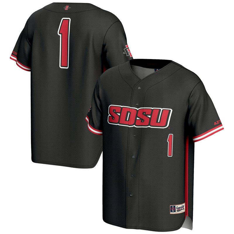 San Diego State Aztecs Baseball Jersey, Black Fashion Sportswear Jersey Shirt, Lightweight Breathable Athletic Jersey, Casual Gift for Men