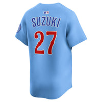 Seiya Suzuki Chicago Cubs Baseball Jersey, Blue Limited Sportswear Jersey Shirt, Lightweight Breathable Athletic Jersey, Casual Gift for Men