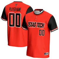 Texas Tech Red Raiders Softball Jersey, Lightweight Sportswear Jersey Shirt, Lightweight Breathable Athletic Jersey, Casual Gift for Men