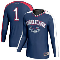 Florida Atlantic Owls Volleyball Jersey, Navy Fashion Sportswear Jersey Shirt, Lightweight Breathable Athletic Jersey, Casual Gift for Men