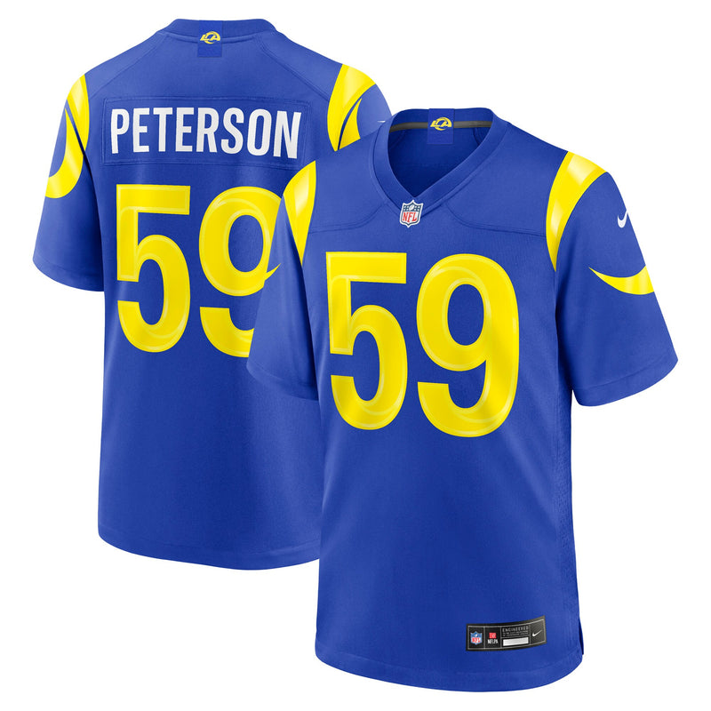 Darryl Peterson Los Angeles Rams Football Jersey, Royal Sportswear Jersey Shirt, Lightweight Breathable Athletic Jersey, Casual Gift for Men