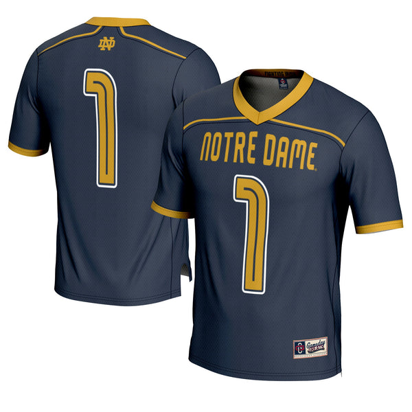 #1 Notre Dame Fighting Irish Lightweight Lacrosse Fashion Jersey - Navy