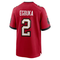 Emeka Egbuka Tampa Bay Buccaneers Football Jersey, Red Game Sportswear Jersey Shirt, Lightweight Breathable Athletic Jersey, Casual Gift for Men