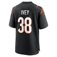 DJ Ivey Cincinnati Bengals Football Jersey, Black Game Sportswear Jersey Shirt, Lightweight Breathable Athletic Jersey, Casual Gift for Men