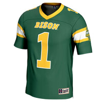 NDSU Bison Football Jersey, Green Fashion Sportswear Jersey Shirt, Lightweight Breathable Athletic Jersey, Casual Gift for Men, Style 202712343