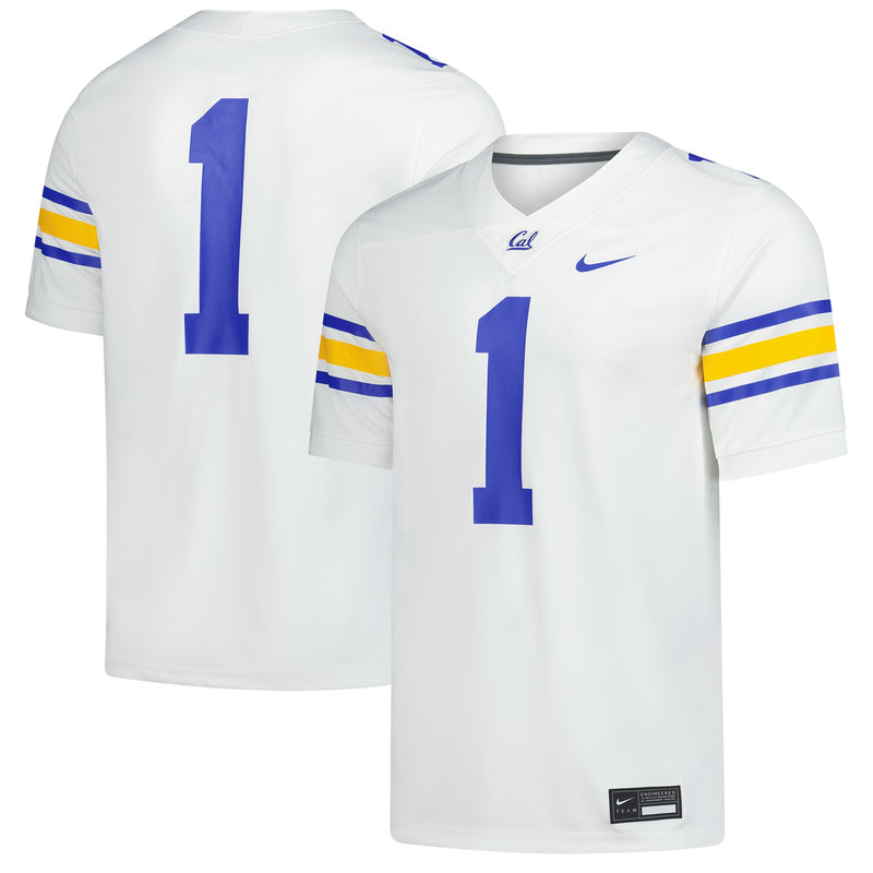 Cal Bears Football Jersey, White Game Alternate Sportswear Jersey Shirt, Lightweight Breathable Athletic Jersey, Casual Gift for Men