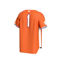Clemson Tigers Baseball Jersey, Orange Sportswear Jersey Shirt, Lightweight Breathable Athletic Jersey, Casual Gift for Men, Style 201241514