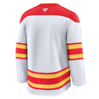 Calgary Flames Hockey Jersey, White Premium Away Sportswear Jersey Shirt, Long Sleeve Hockey Sweater Jersey, Casual Gift for Men