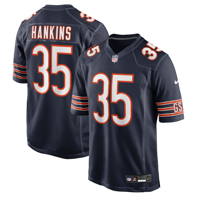 Deion Hankins Chicago Bears Football Jersey, Navy Game Sportswear Jersey Shirt, Lightweight Breathable Athletic Jersey, Casual Gift for Men
