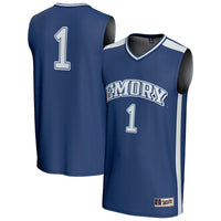 Emory Eagles Basketball Jersey, Blue Fashion Lightweight Sportswear Jersey Shirt, Sleeveless Athletic Tank Jersey, Casual Gift for Men