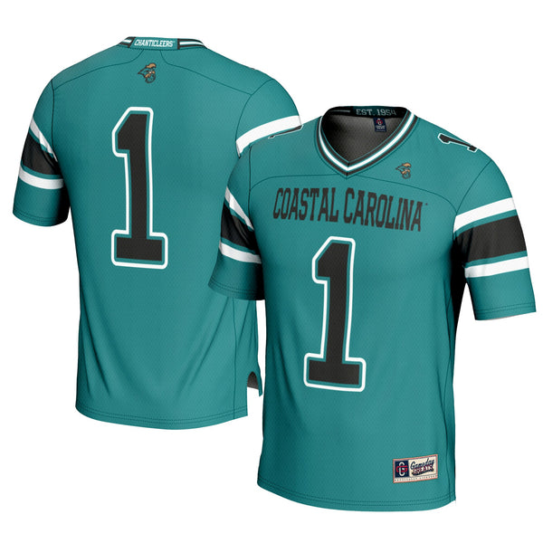 #1 Coastal Carolina Chanticleers Football Jersey - Teal