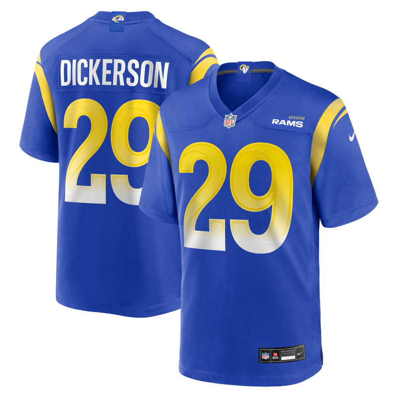 Eric Dickerson Los Angeles Rams Football Jersey, Royal Game Sportswear Jersey Shirt, Lightweight Breathable Athletic Jersey, Casual Gift for Men