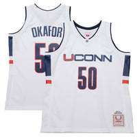 UConn Huskies Basketball Jersey, White Replica Swingman Sportswear Jersey Shirt, Sleeveless Athletic Tank Jersey, Casual Gift for Men