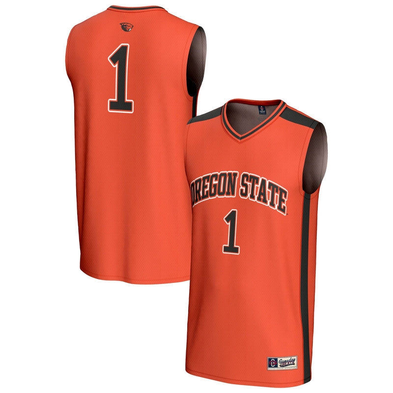Oregon State Beavers Basketball Jersey, Orange Sportswear Jersey Shirt, Sleeveless Athletic Tank Jersey, Casual Gift for Men, Style 202219729