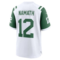 Joe Namath New York Jets Football Jersey, White Game Sportswear Jersey Shirt, Lightweight Breathable Athletic Jersey, Casual Gift for Men