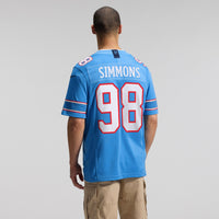 Jeffery Simmons Tennessee Titans Football Jersey, Blue Sportswear Jersey Shirt, Lightweight Breathable Athletic Jersey, Casual Gift for Men