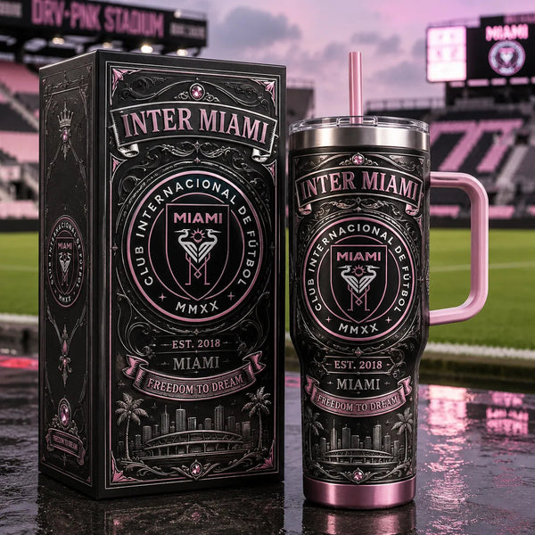 MIA in Rose and Black - Ornate Crest Tumbler - main