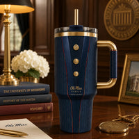 MISS Tailored - Navy Crest and Gold Trim Tumbler