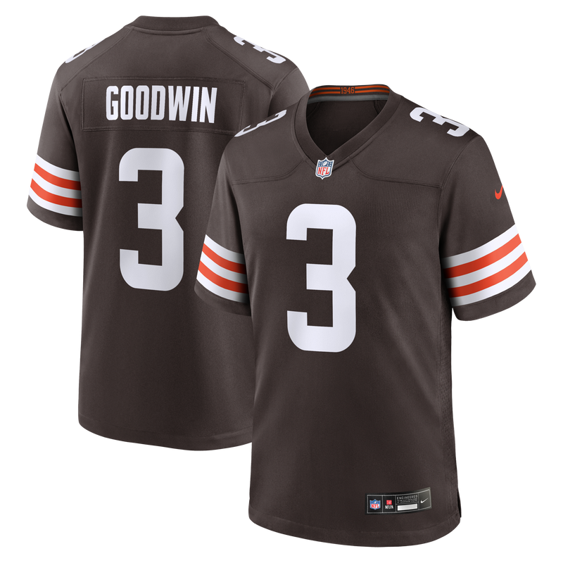 Marquise Goodwin Cleveland Browns Football Jersey, Brown Sportswear Jersey Shirt, Lightweight Breathable Athletic Jersey, Casual Gift for Men