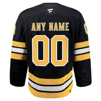 Boston Bruins Hockey Jersey, Black Authentic Sportswear Jersey Shirt, Long Sleeve Hockey Sweater Jersey, Casual Gift for Men, Style 203134969