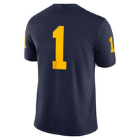 Michigan Wolverines Football Jersey, Navy Game Sportswear Jersey Shirt, Lightweight Breathable Athletic Jersey, Casual Gift for Men
