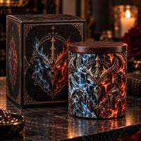 Frost and Flame Forever - Dual-Element Gothic Statement Candle