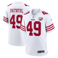 The Faithful San Francisco 49ers Football Jersey, White Sportswear Jersey Shirt, Lightweight Breathable Athletic Jersey, Casual Gift for Men