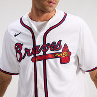 Atlanta Braves Baseball Jersey, White Sportswear Jersey Shirt, Lightweight Breathable Athletic Jersey, Casual Gift for Men, Style 201865809